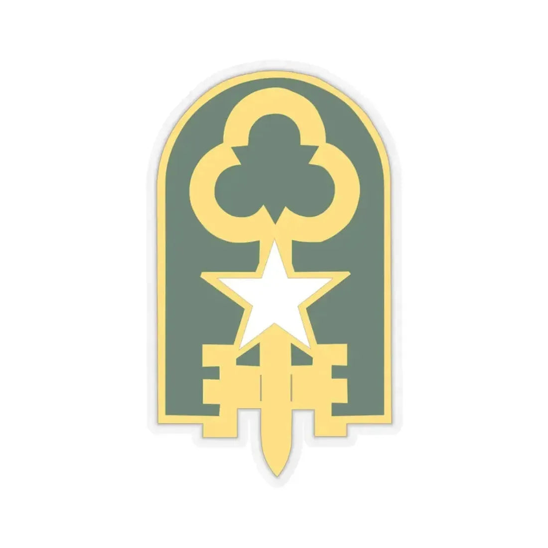 300 Military Police Brigade 2 (U.S. Army) STICKER Vinyl Kiss-Cut Decal 4 Inch Transparent - The Sticker Space