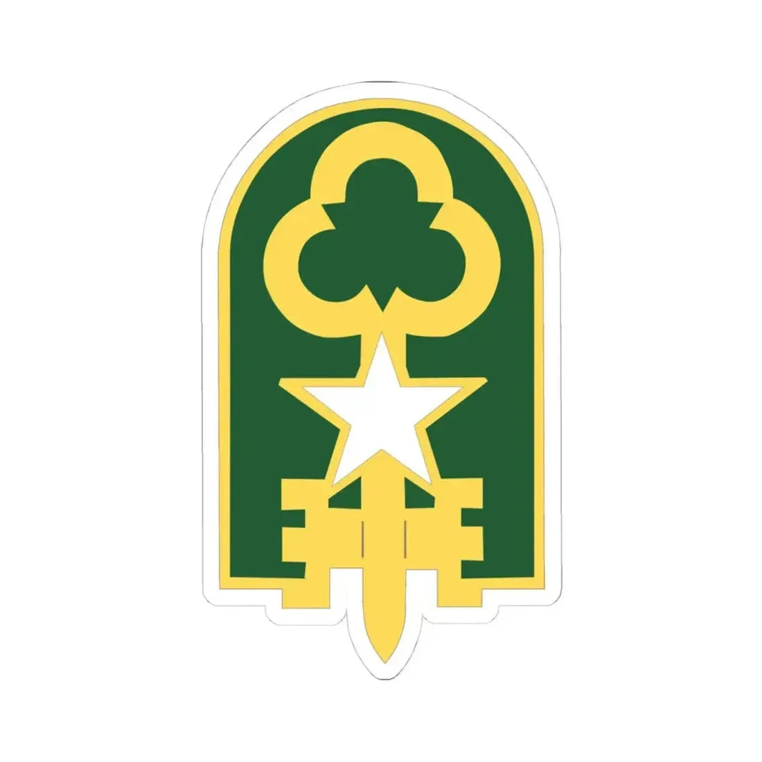 300 Military Police Brigade 2 (U.S. Army) STICKER Vinyl Kiss-Cut Decal 4 Inch White - The Sticker Space