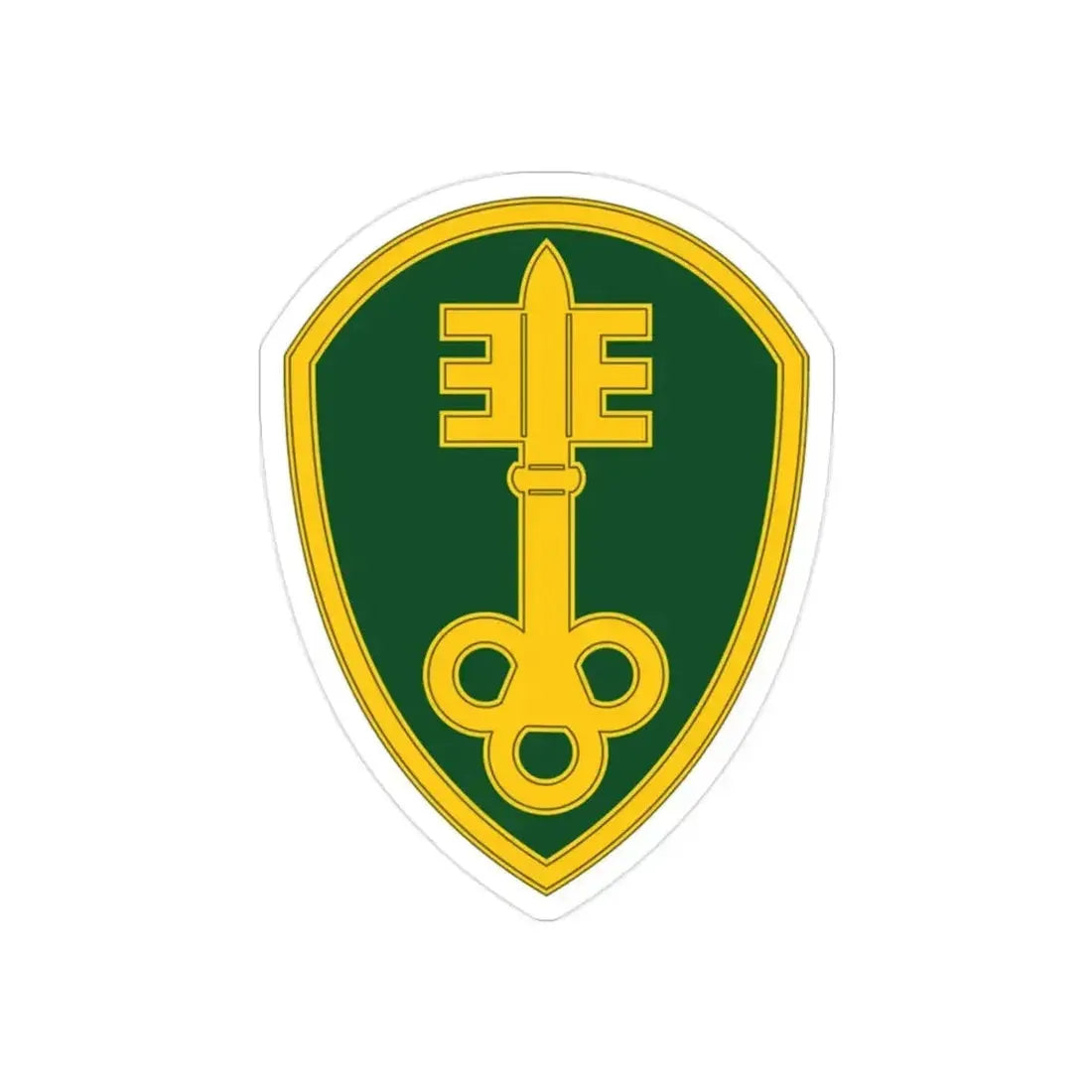 300 Military Police Brigade 3 (U.S. Army) REVERSE PRINT Transparent Die-Cut STICKER 2 Inch Die-Cut Transparent - The Sticker Space