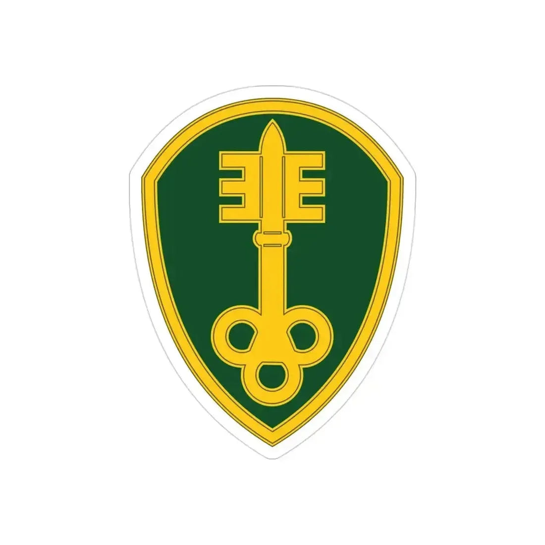 300 Military Police Brigade 3 (U.S. Army) REVERSE PRINT Transparent Die-Cut STICKER 3 Inch Die-Cut Transparent - The Sticker Space