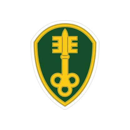 300 Military Police Brigade 3 (U.S. Army) REVERSE PRINT Transparent Die-Cut STICKER 3 Inch Die-Cut Transparent - The Sticker Space