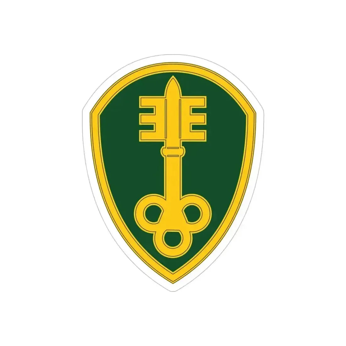 300 Military Police Brigade 3 (U.S. Army) REVERSE PRINT Transparent Die-Cut STICKER 5 Inch Die-Cut Transparent - The Sticker Space