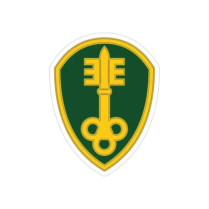 300 Military Police Brigade 3 (U.S. Army) REVERSE PRINT Transparent Die-Cut STICKER 5 Inch Die-Cut Transparent - The Sticker Space