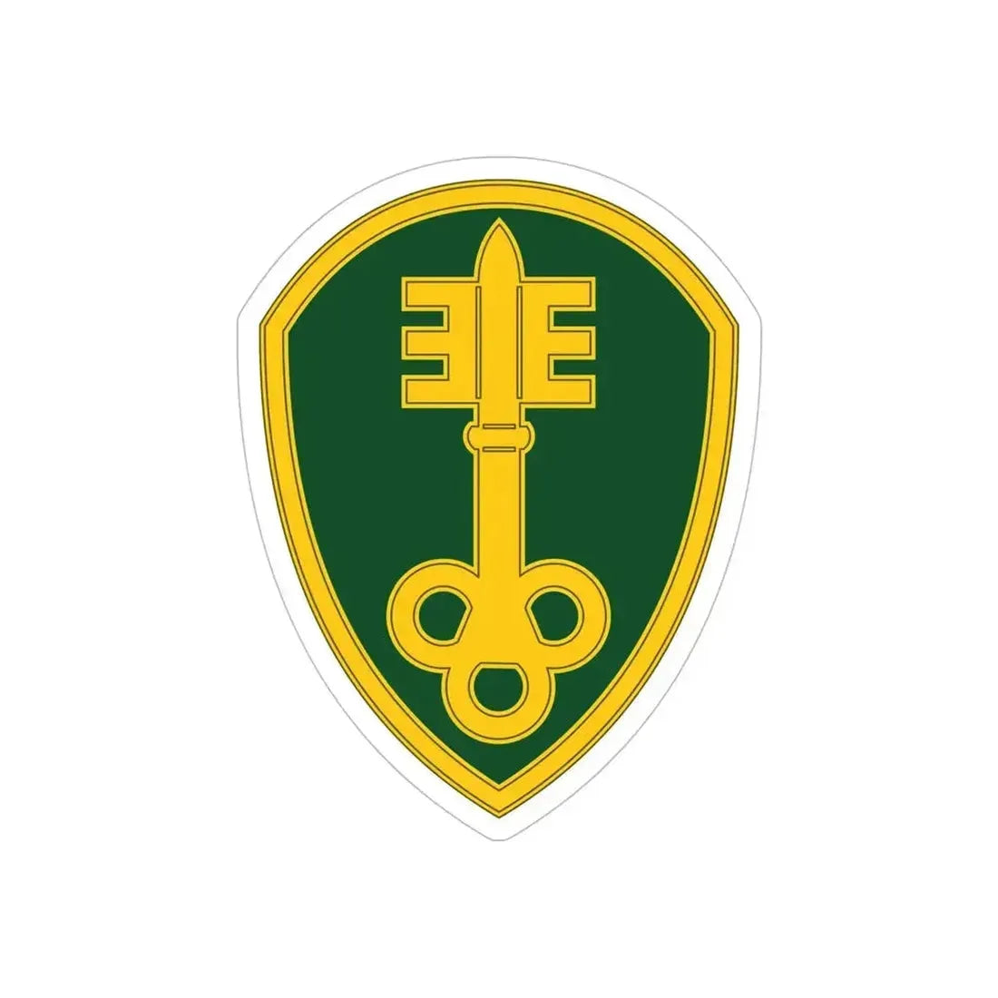 300 Military Police Brigade 3 (U.S. Army) REVERSE PRINT Transparent Die-Cut STICKER 6 Inch Die-Cut Transparent - The Sticker Space