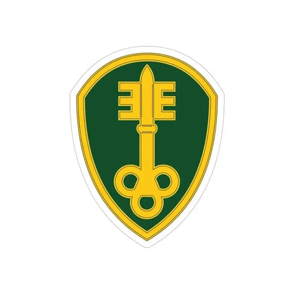 300 Military Police Brigade 3 (U.S. Army) REVERSE PRINT Transparent Die-Cut STICKER 6 Inch Die-Cut Transparent - The Sticker Space