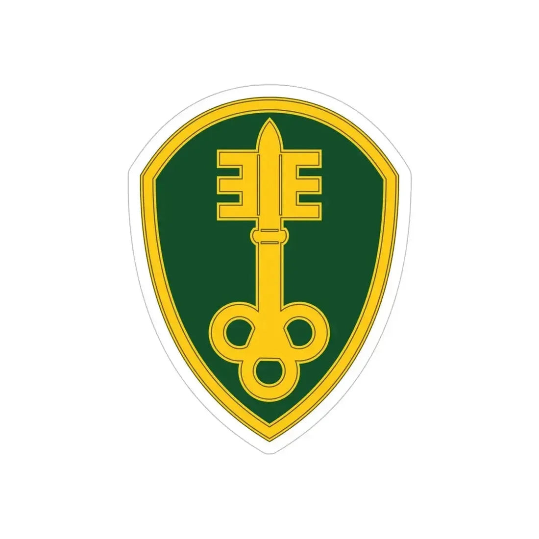 300 Military Police Brigade 3 (U.S. Army) REVERSE PRINT Transparent Die-Cut STICKER - The Sticker Space