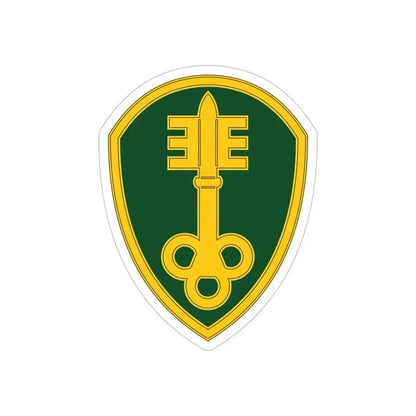 300 Military Police Brigade 3 (U.S. Army) REVERSE PRINT Transparent Die-Cut STICKER - The Sticker Space