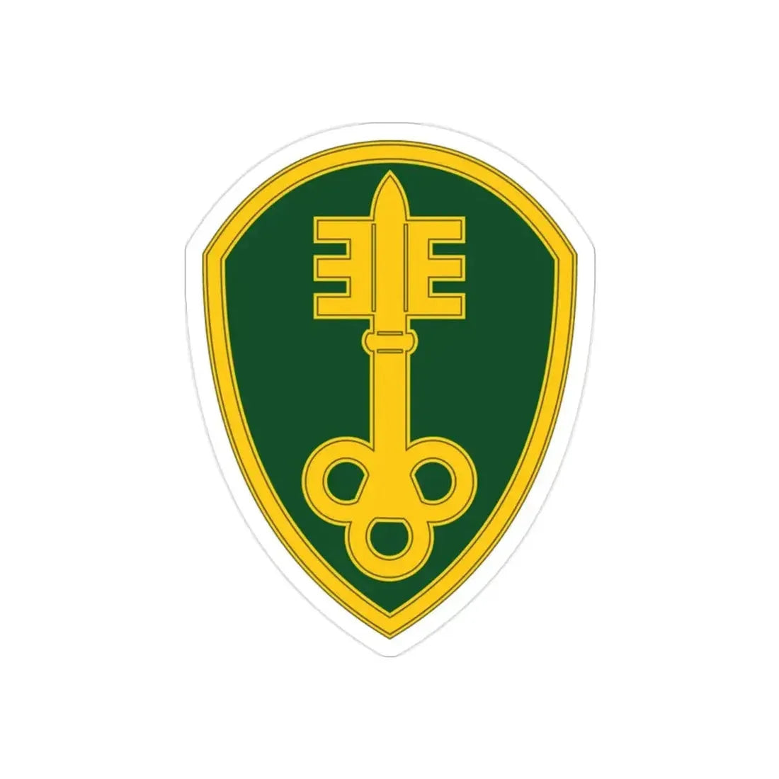 300 Military Police Brigade 3 (U.S. Army) REVERSE PRINT Transparent Die-Cut STICKER - The Sticker Space