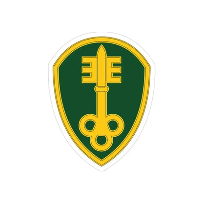 300 Military Police Brigade 3 (U.S. Army) REVERSE PRINT Transparent Die-Cut STICKER - The Sticker Space