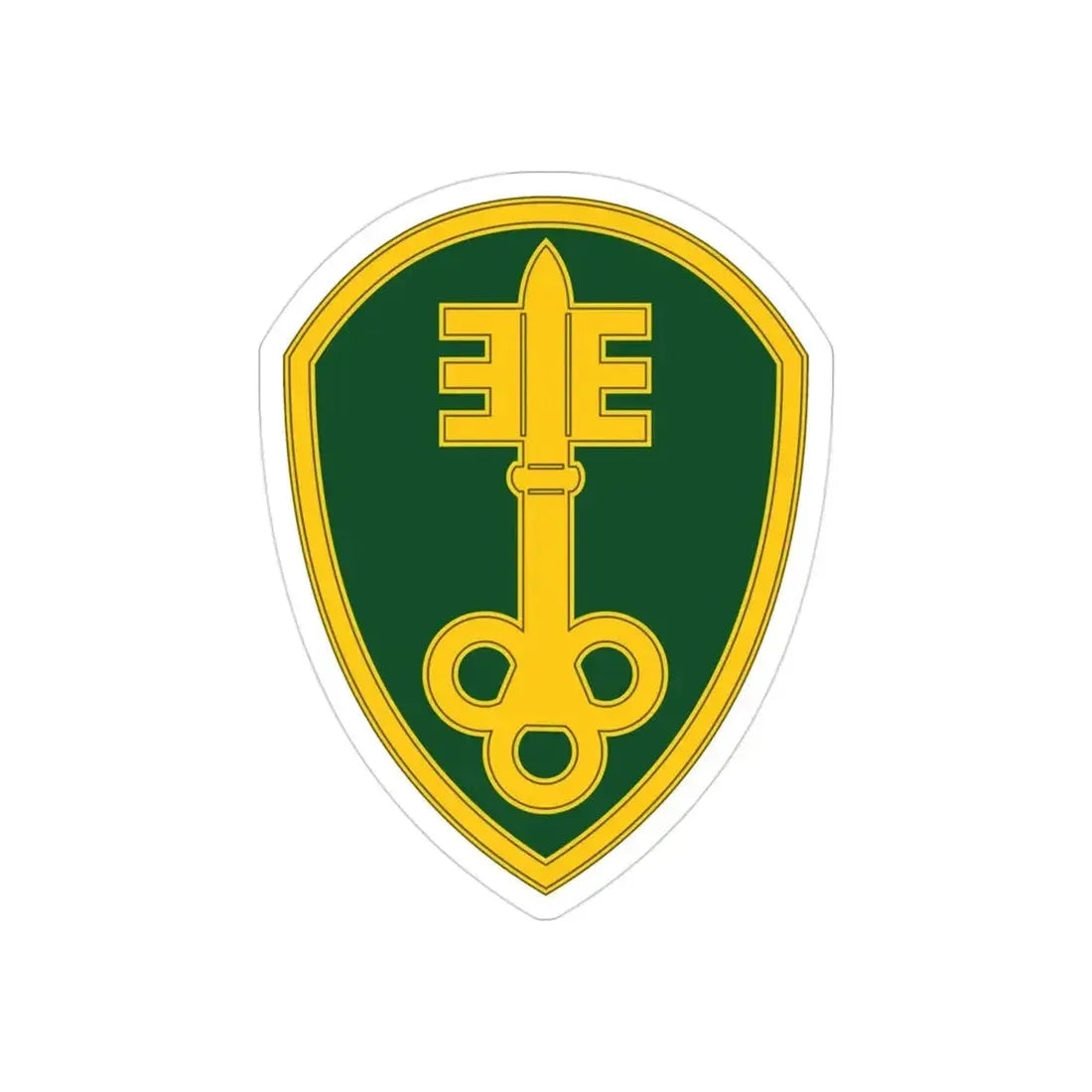 300 Military Police Brigade 3 (U.S. Army) REVERSE PRINT Transparent Die-Cut STICKER - The Sticker Space