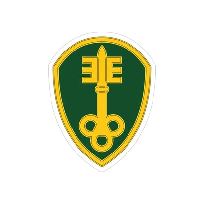 300 Military Police Brigade 3 (U.S. Army) REVERSE PRINT Transparent Die-Cut STICKER - The Sticker Space