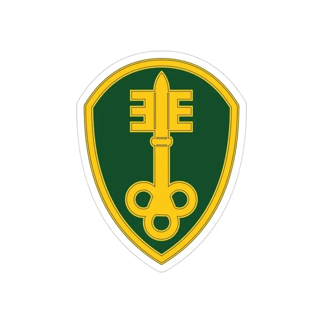 300 Military Police Brigade 3 (U.S. Army) REVERSE PRINT Transparent Die-Cut STICKER - The Sticker Space