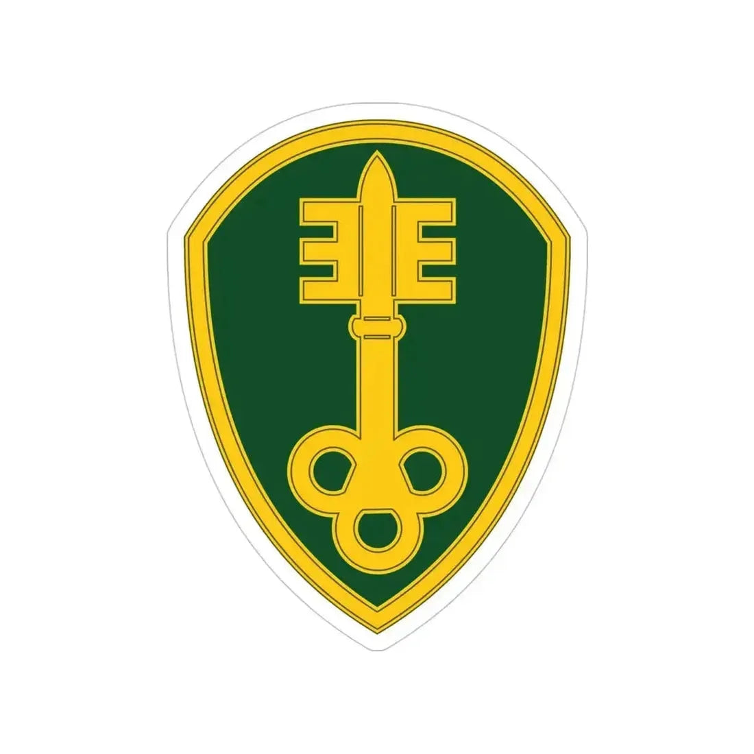 300 Military Police Brigade 3 (U.S. Army) Transparent STICKER Die-Cut Vinyl Decal 4 Inch - The Sticker Space
