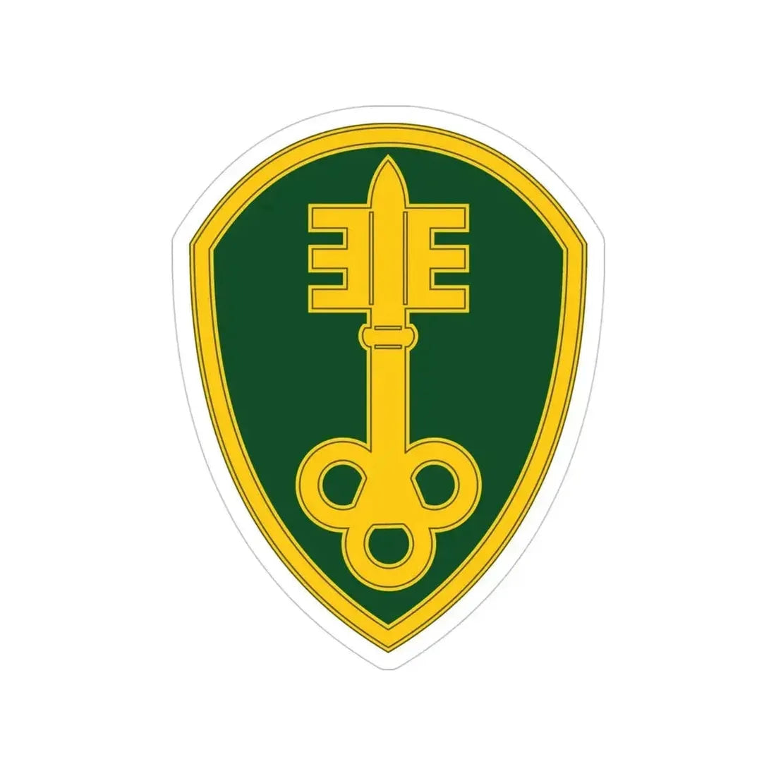 300 Military Police Brigade 3 (U.S. Army) Transparent STICKER Die-Cut Vinyl Decal 4 Inch - The Sticker Space