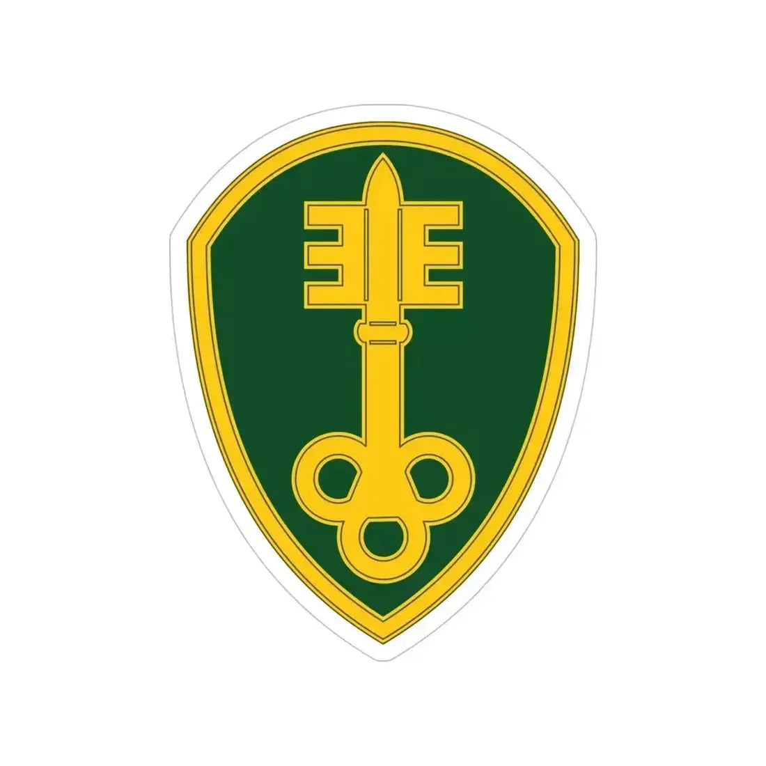 300 Military Police Brigade 3 (U.S. Army) Transparent STICKER Die-Cut Vinyl Decal 5 Inch - The Sticker Space