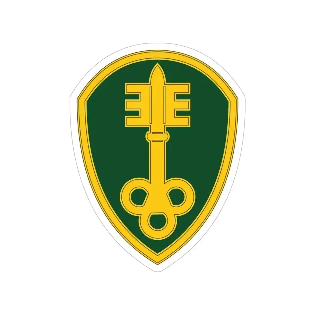 300 Military Police Brigade 3 (U.S. Army) Transparent STICKER Die-Cut Vinyl Decal 5 Inch - The Sticker Space