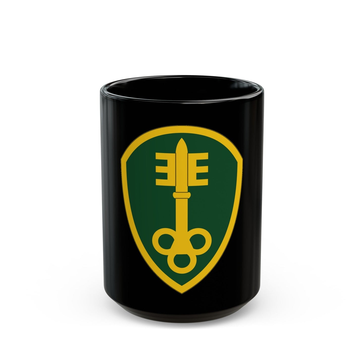 300 Military Police Brigade (U.S. Army) Black Coffee Mug-15oz-The Sticker Space