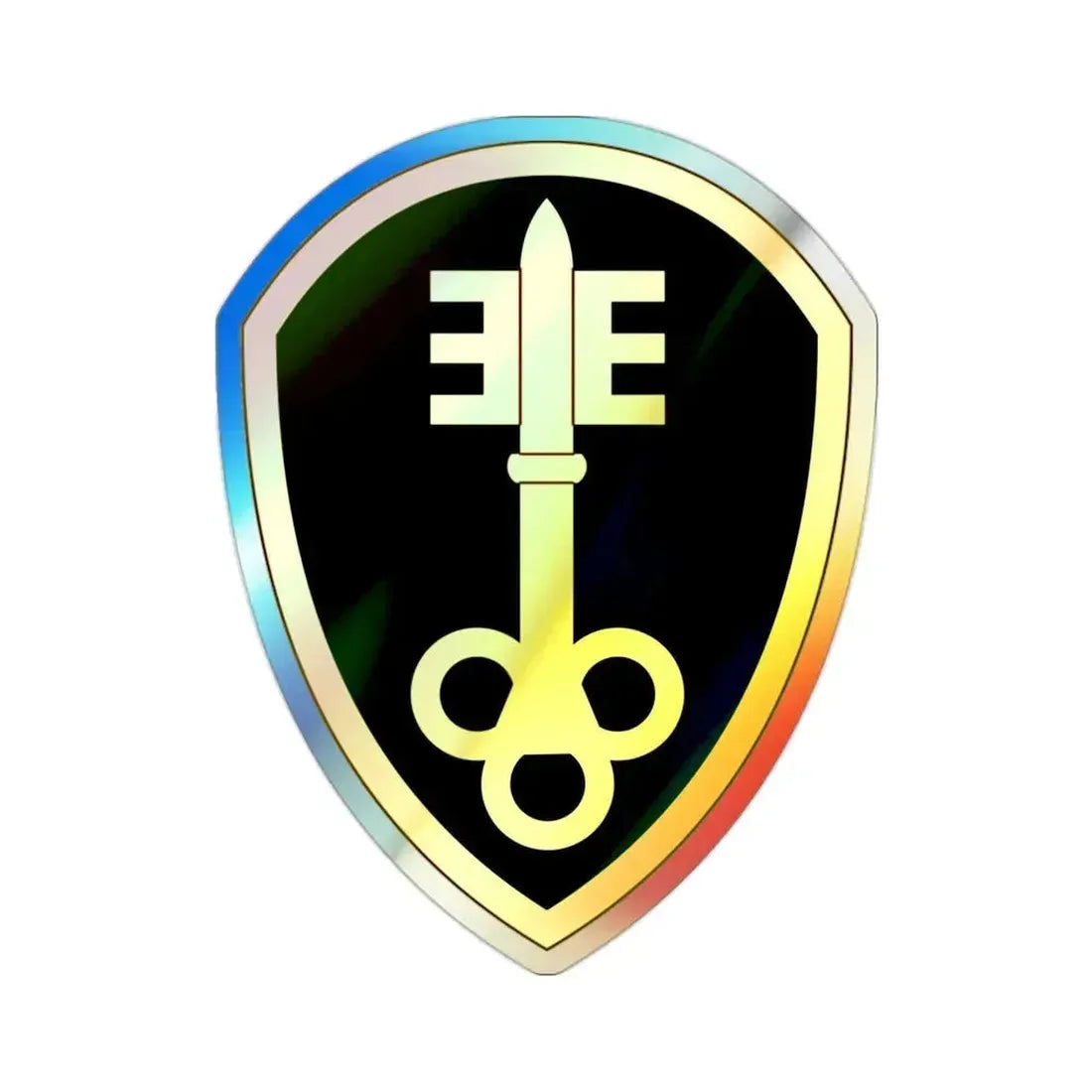 300 Military Police Brigade (U.S. Army) Holographic STICKER Die-Cut Vinyl Decal 2 Inch Holographic - The Sticker Space