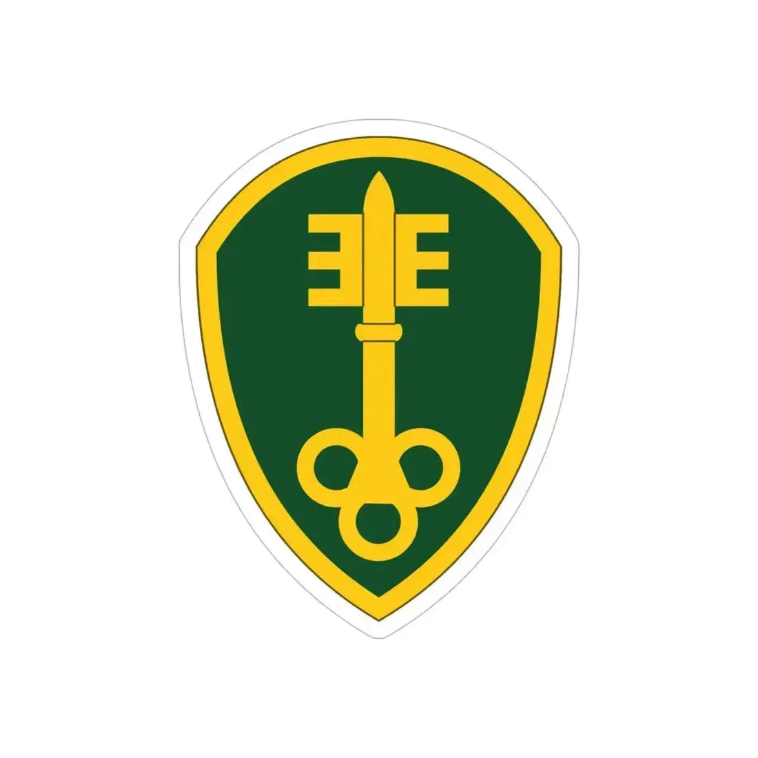 300 Military Police Brigade (U.S. Army) REVERSE PRINT Transparent Die-Cut STICKER 6 Inch Die-Cut Transparent - The Sticker Space