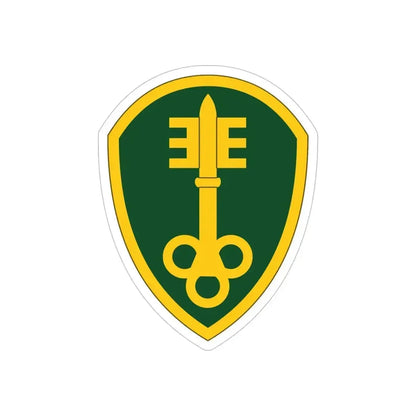 300 Military Police Brigade (U.S. Army) REVERSE PRINT Transparent Die-Cut STICKER 6 Inch Die-Cut Transparent - The Sticker Space