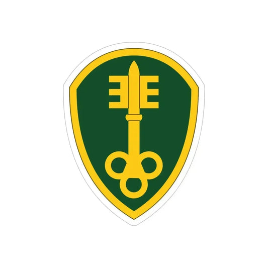 300 Military Police Brigade (U.S. Army) REVERSE PRINT Transparent Die-Cut STICKER 6 Inch Die-Cut Transparent - The Sticker Space