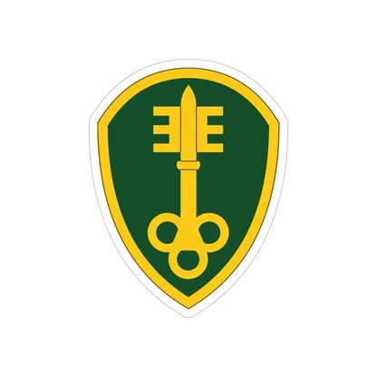 300 Military Police Brigade (U.S. Army) REVERSE PRINT Transparent Die-Cut STICKER - The Sticker Space