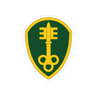 300 Military Police Brigade (U.S. Army) REVERSE PRINT Transparent Die-Cut STICKER - The Sticker Space