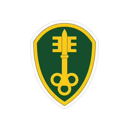300 Military Police Brigade (U.S. Army) REVERSE PRINT Transparent Die-Cut STICKER - The Sticker Space