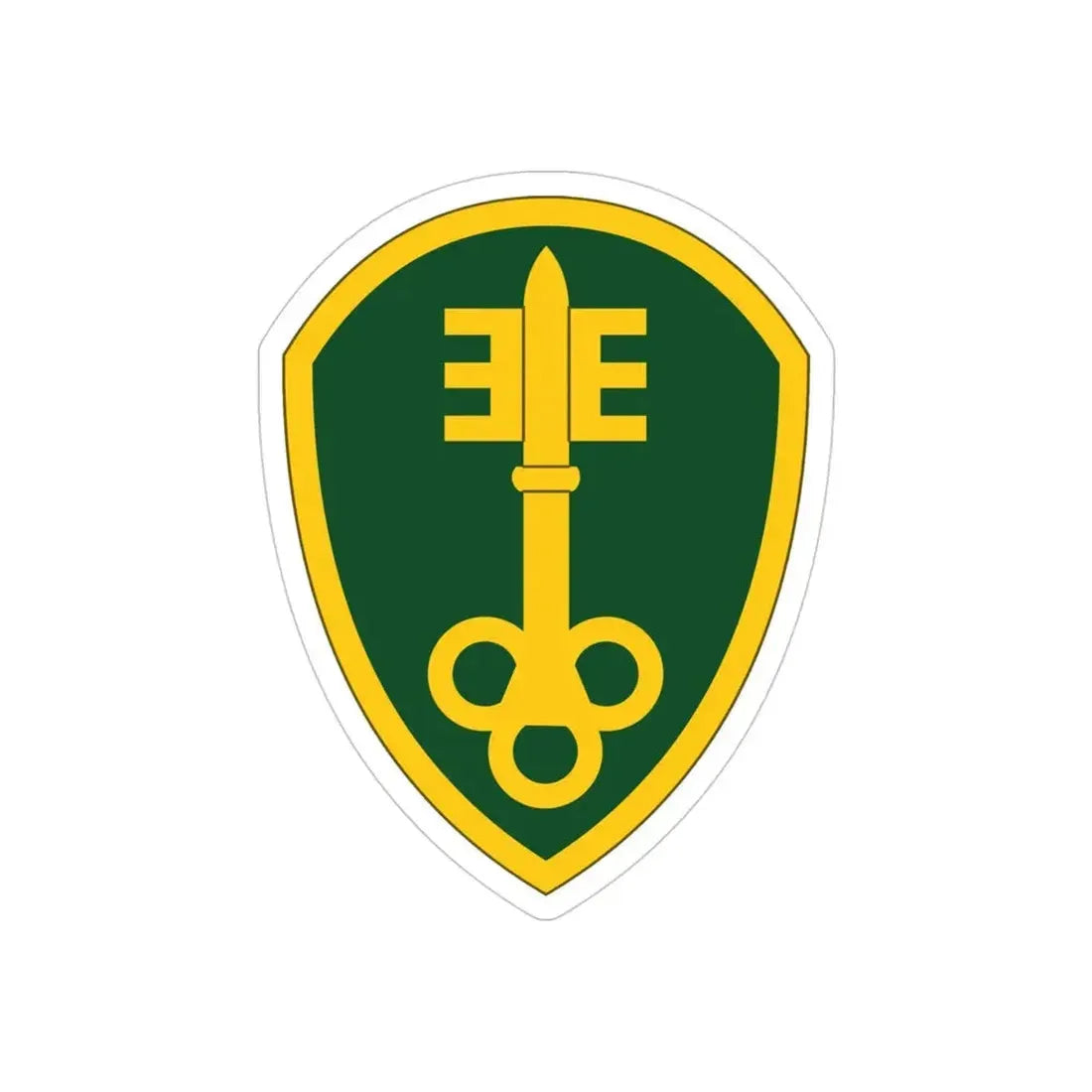 300 Military Police Brigade (U.S. Army) REVERSE PRINT Transparent Die-Cut STICKER - The Sticker Space