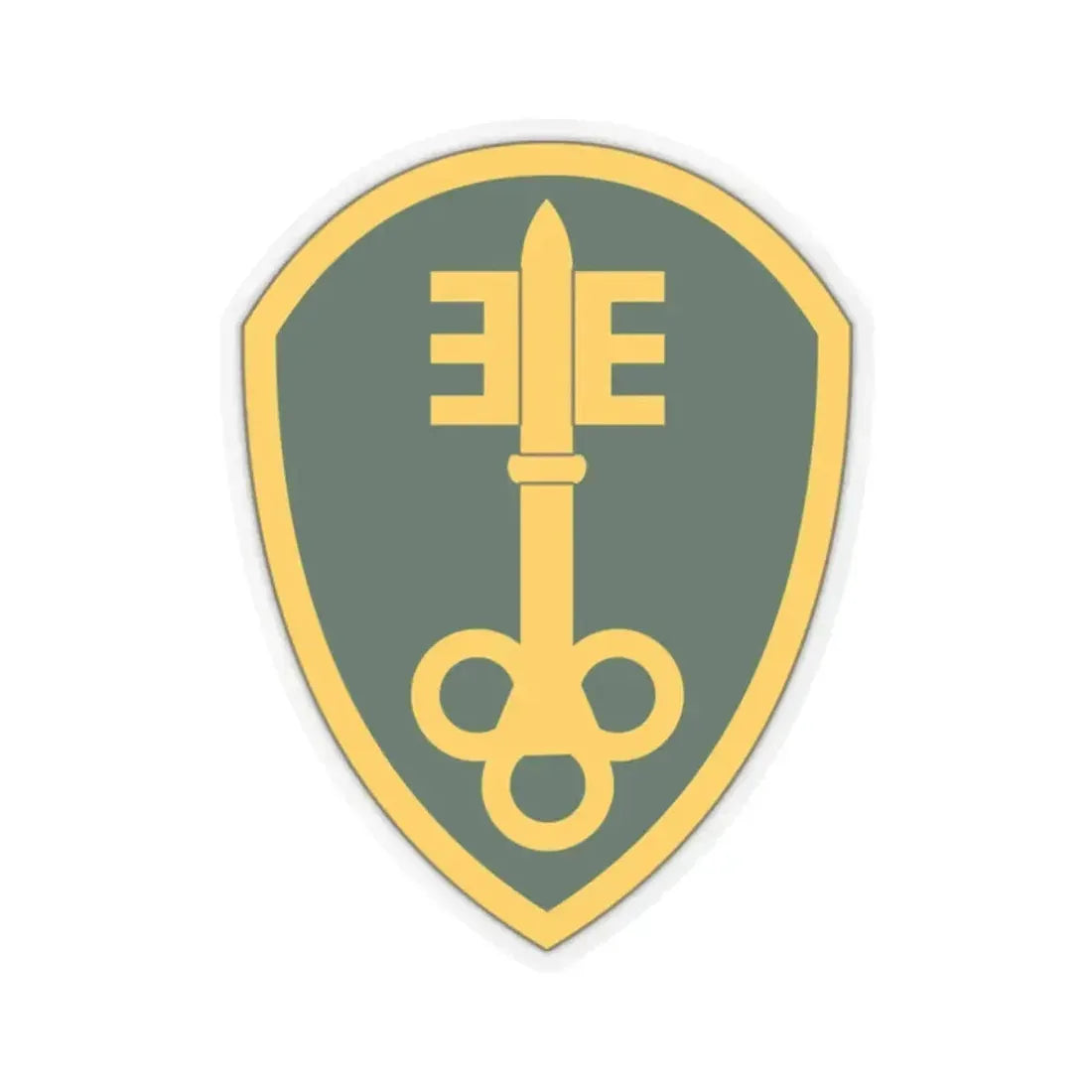 300 Military Police Brigade (U.S. Army) STICKER Vinyl Kiss-Cut Decal 2 Inch Transparent - The Sticker Space