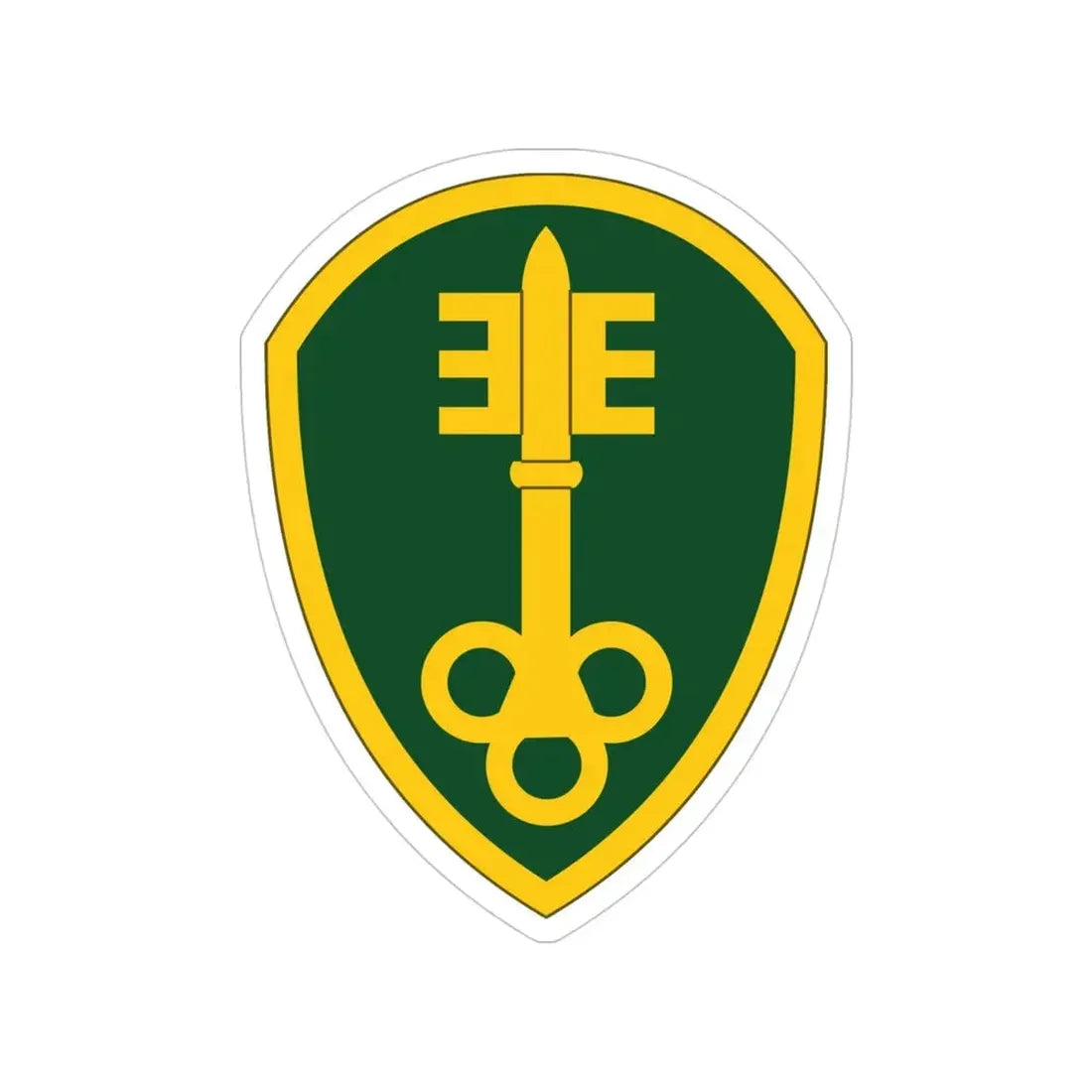 300 Military Police Brigade (U.S. Army) Transparent STICKER Die-Cut Vinyl Decal 4 Inch - The Sticker Space