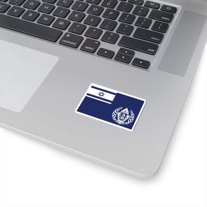 Flag of Israel Prison Service Commander (Israel) STICKER Vinyl Kiss-Cut Decal