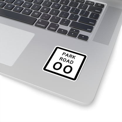 Texas Park Road 00 template (Texas) (Road Sign) STICKER Vinyl Kiss-Cut Decal