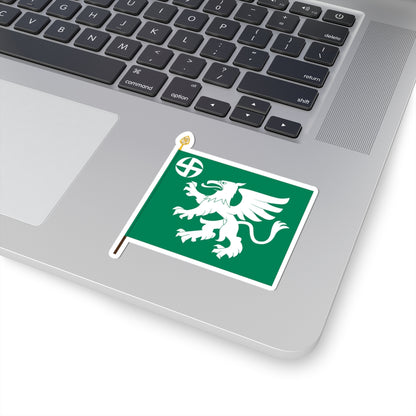 Utin jääkärirykmentin lippu (Finland) STICKER Vinyl Kiss-Cut Decal