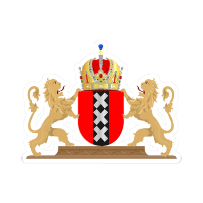 Amsterdam wapen 1898 (Netherlands) (Coat of Arms) STICKER Vinyl Kiss-Cut Decal