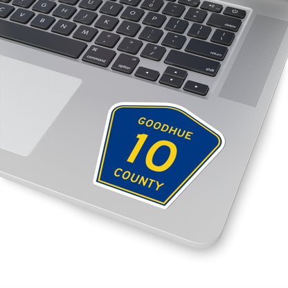 Goodhue County Route 10 (Minnesota) (Road Sign) STICKER Vinyl Kiss-Cut Decal