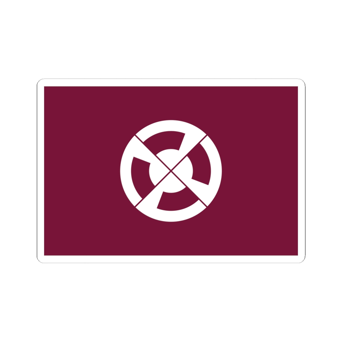 Flag of Shimabara Nagasaki (Japan) STICKER Vinyl Kiss-Cut Decal