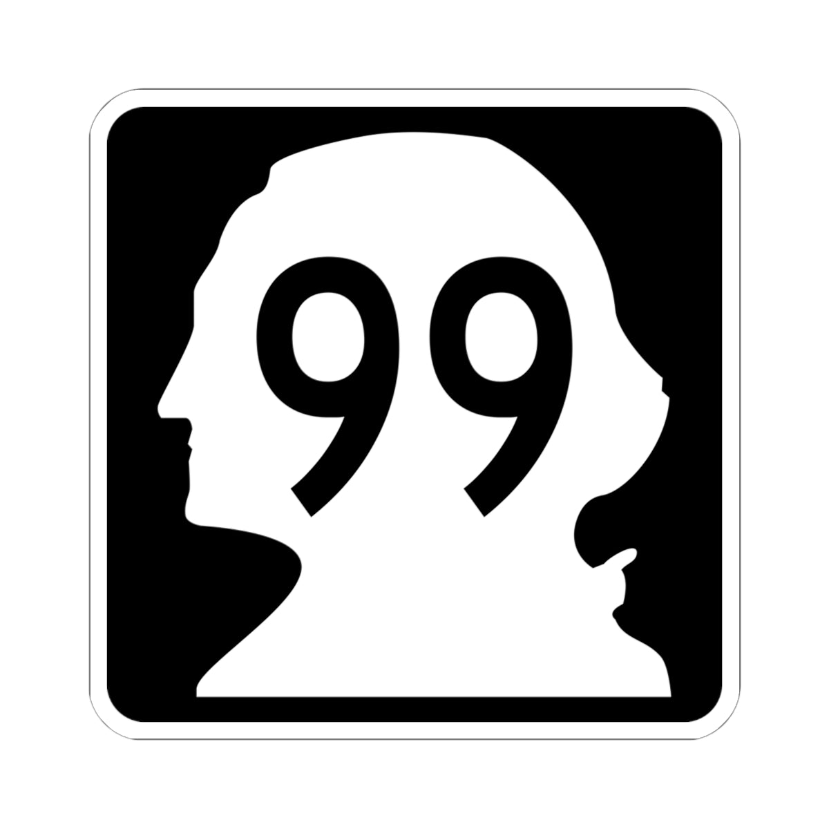 WA-99 (Washington) (Road Sign) STICKER Vinyl Kiss-Cut Decal