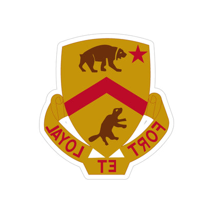 301 Cavalry Regiment (U.S. Army) REVERSE PRINT Transparent STICKER-6 Inch-The Sticker Space