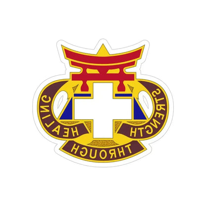 301 Field Hospital (U.S. Army) REVERSE PRINT Transparent Die-Cut STICKER 6 Inch Die-Cut Transparent - The Sticker Space
