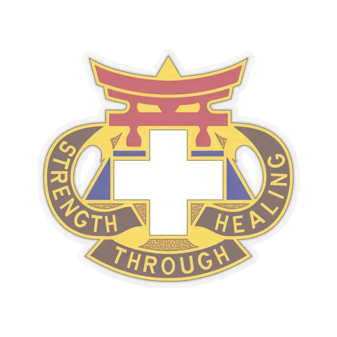 301 Field Hospital (U.S. Army) STICKER Vinyl Kiss-Cut Decal 3 Inch Transparent - The Sticker Space