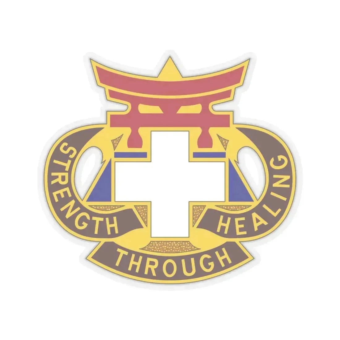 301 Field Hospital (U.S. Army) STICKER Vinyl Kiss-Cut Decal 6 Inch Transparent - The Sticker Space
