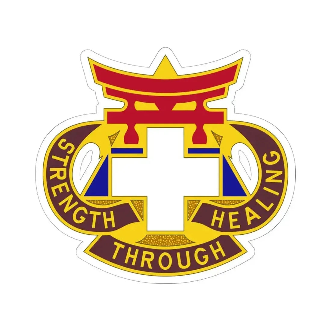 301 Field Hospital (U.S. Army) STICKER Vinyl Kiss-Cut Decal 6 Inch White - The Sticker Space