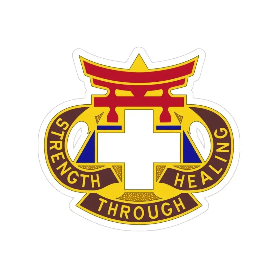 301 Field Hospital (U.S. Army) Transparent STICKER Die-Cut Vinyl Decal 3 Inch - The Sticker Space