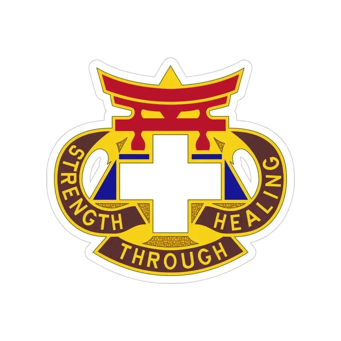 301 Field Hospital (U.S. Army) Transparent STICKER Die-Cut Vinyl Decal 4 Inch - The Sticker Space