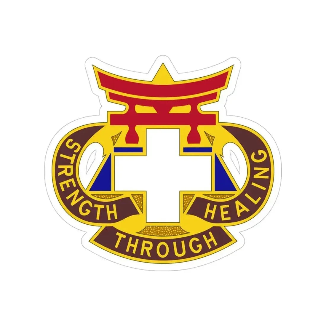 301 Field Hospital (U.S. Army) Transparent STICKER Die-Cut Vinyl Decal 4 Inch - The Sticker Space