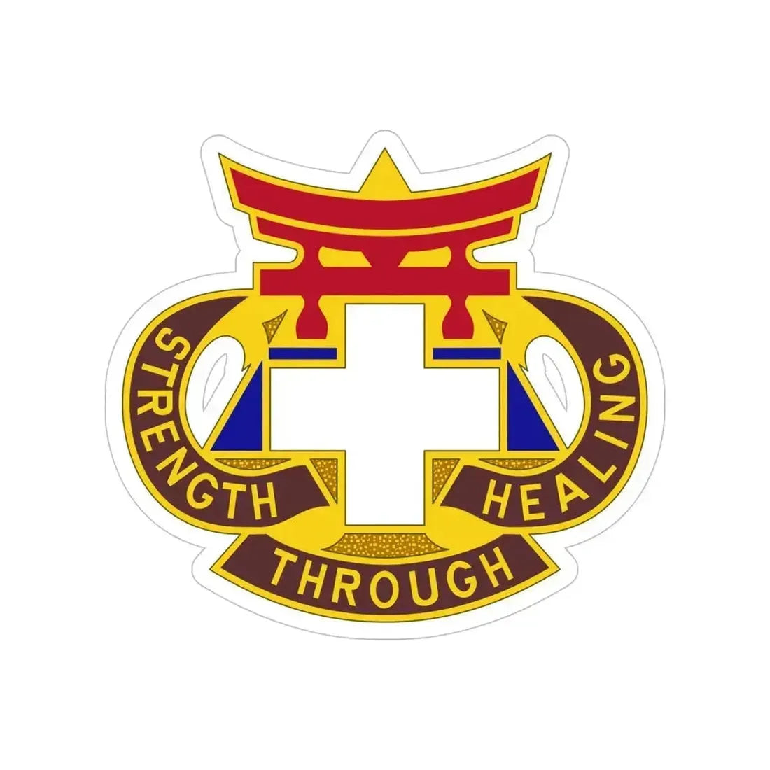 301 Field Hospital (U.S. Army) Transparent STICKER Die-Cut Vinyl Decal 5 Inch - The Sticker Space