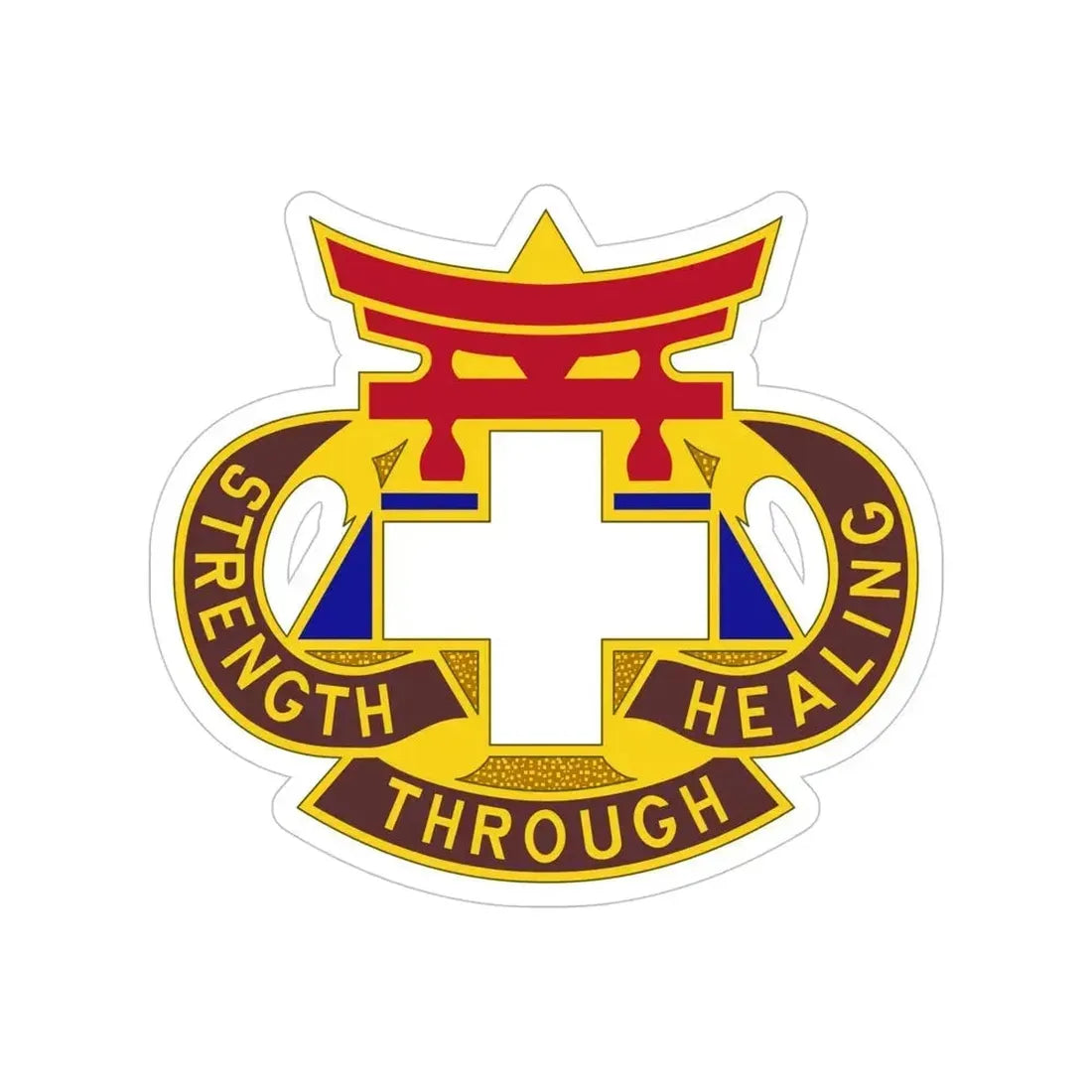 301 Field Hospital (U.S. Army) Transparent STICKER Die-Cut Vinyl Decal 5 Inch - The Sticker Space