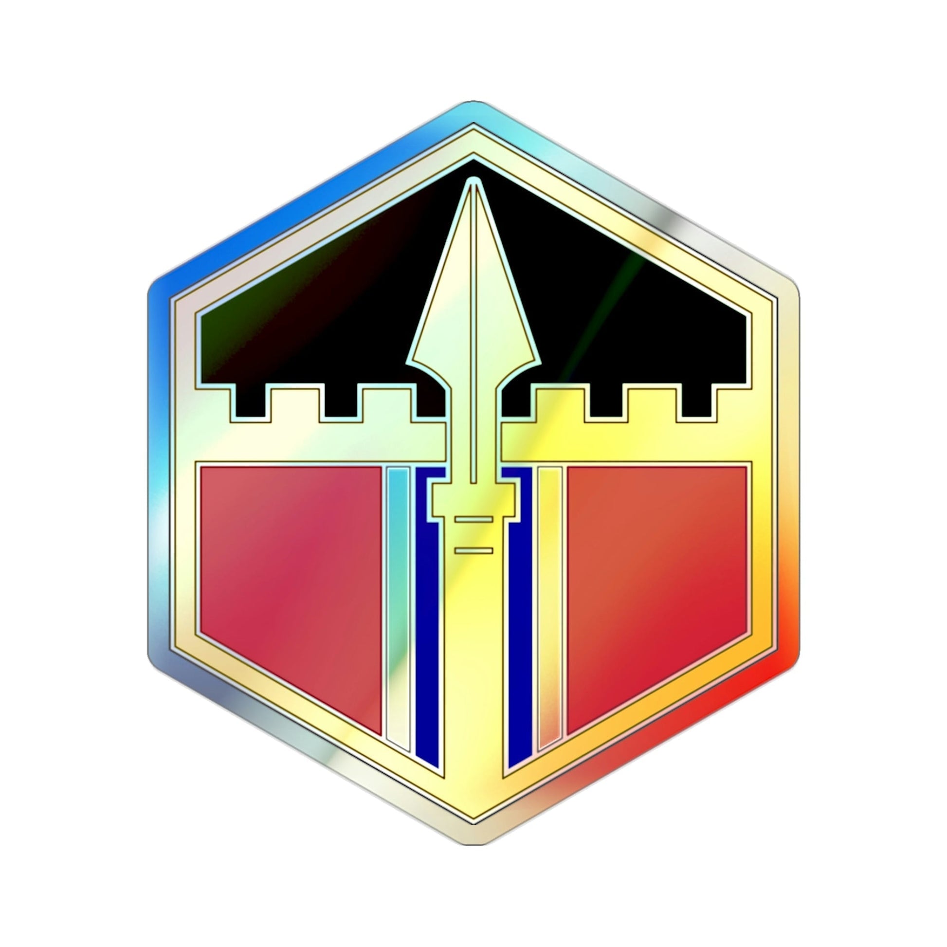 301 Maneuver Enhancement Brigade (U.S. Army) Holographic STICKER Die-Cut Vinyl Decal-2 Inch-The Sticker Space