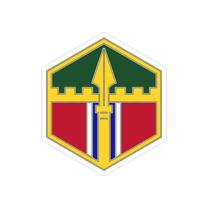 301 Maneuver Enhancement Brigade (U.S. Army) REVERSE PRINT Transparent STICKER-2" × 2"-The Sticker Space